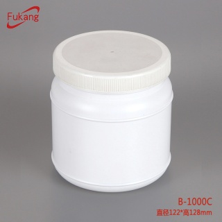 1000ML塑料瓶 PE白色直筒瓶 动物饲料塑料瓶 厂家直销有优惠B-1000C
