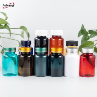 东莞厂家批发立即博正式官网瓶子 可定制不同颜色 配金色铝盖 不透光胶囊瓶